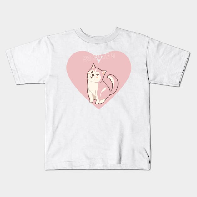 Sute puppy lover show some love to your pet dog cat Kids T-Shirt by ✪Your New Fashion✪